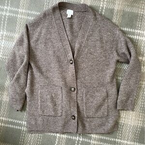 H&M oversized button cardigan M